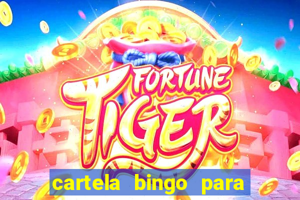 cartela bingo para cha de cozinha imprimir gratis